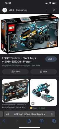 Lego tehnic 2017 stunt truck x motocicletă