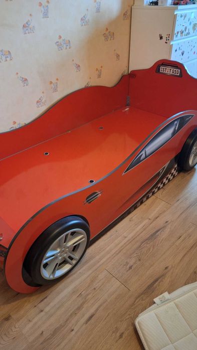 Детско легло-кола Race Cup с приятел/червено + матрак Magniflex silver