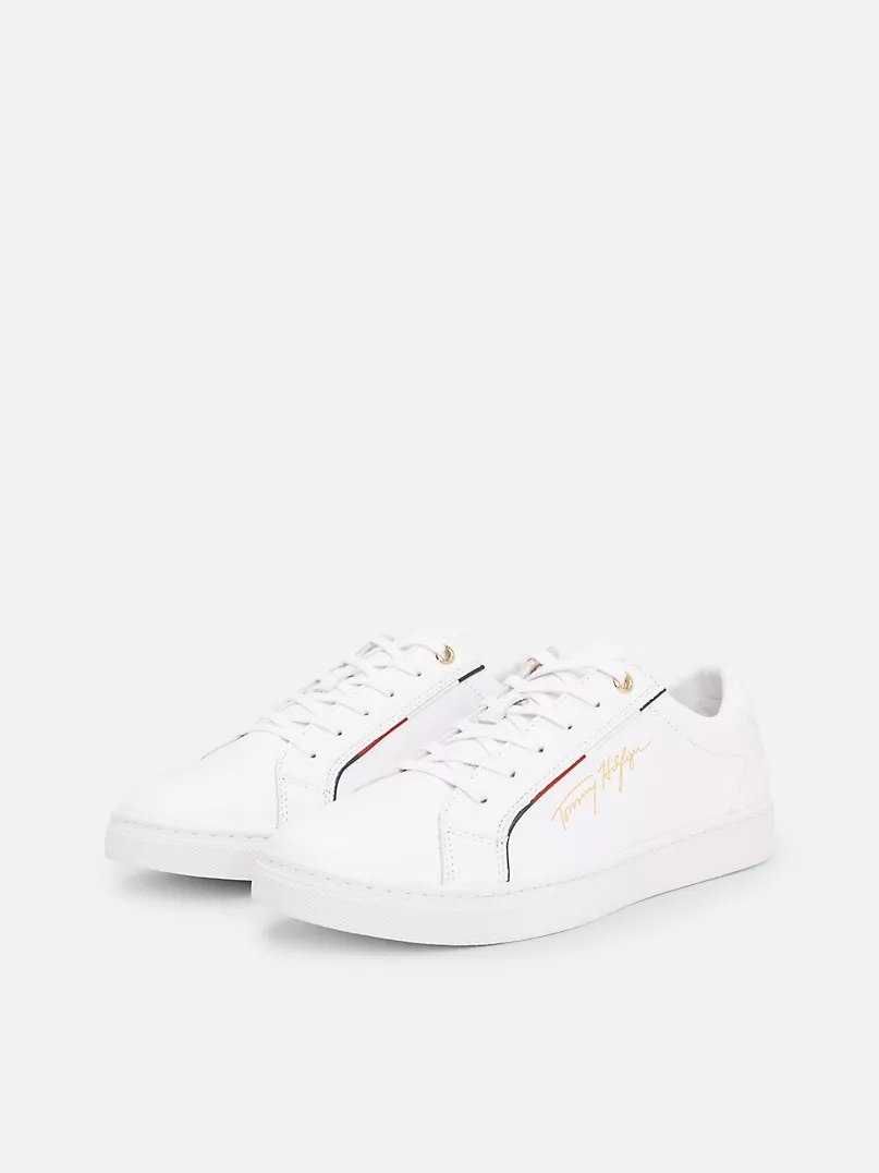 Кожаные Женские кроссовки от бренда Tommy Hilfiger