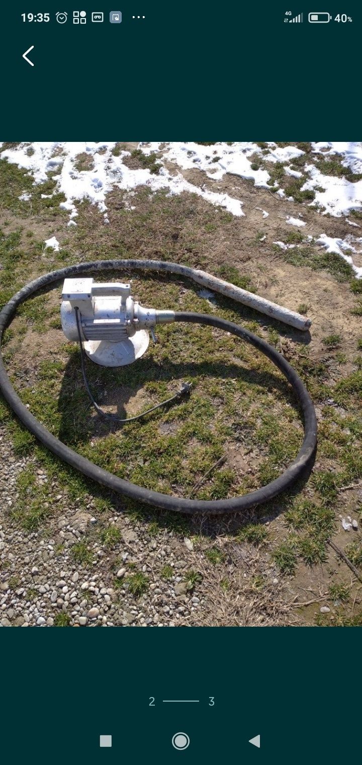 Vibrator ptr beton,cu lance de 4m