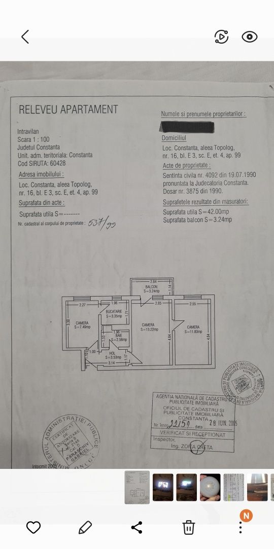 Scoala 8,Ap. 3 camere direct proprietar