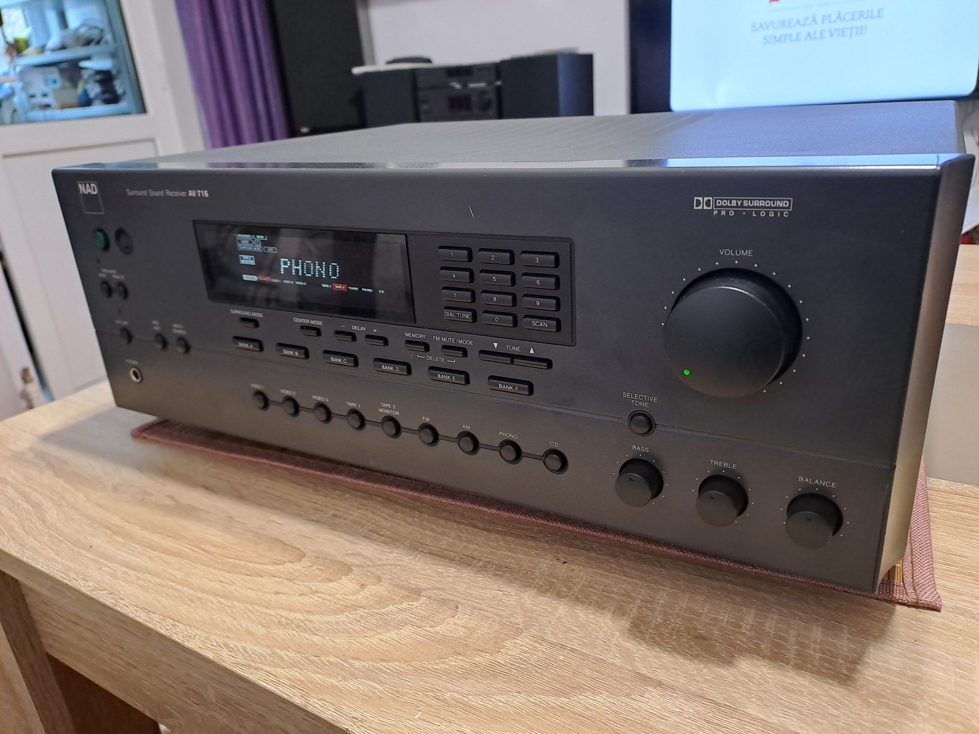 NAD AV-716 amplituner multicanal, DEFECT, lipsa etaje finale