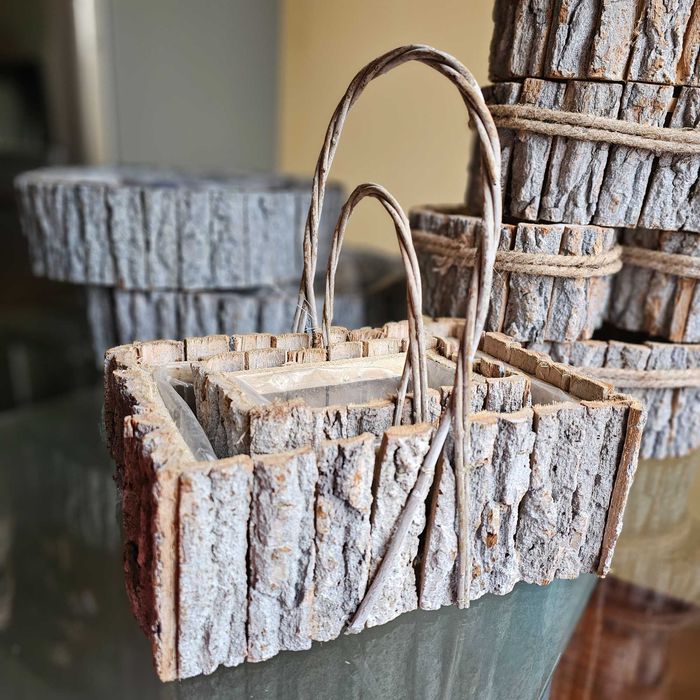 Дървени съдове кошници