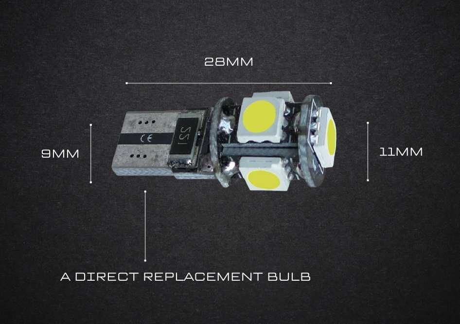 Bec LED SMD SuperBright BMW 5 ser. E60 & E61 : T10 510 5W5 CanBus OK
