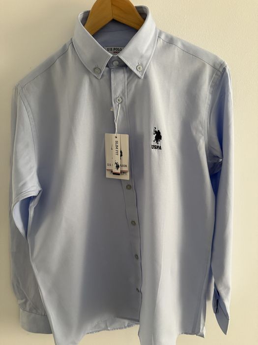 Pachet 1+1 Camasa Polo U.S Assn. Marime M alb, negru, bleumarin, albas