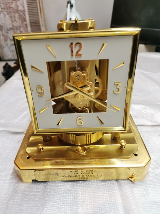 Pendula, ceas de semineu Atmos, elvețian de colecție, 15 rubine