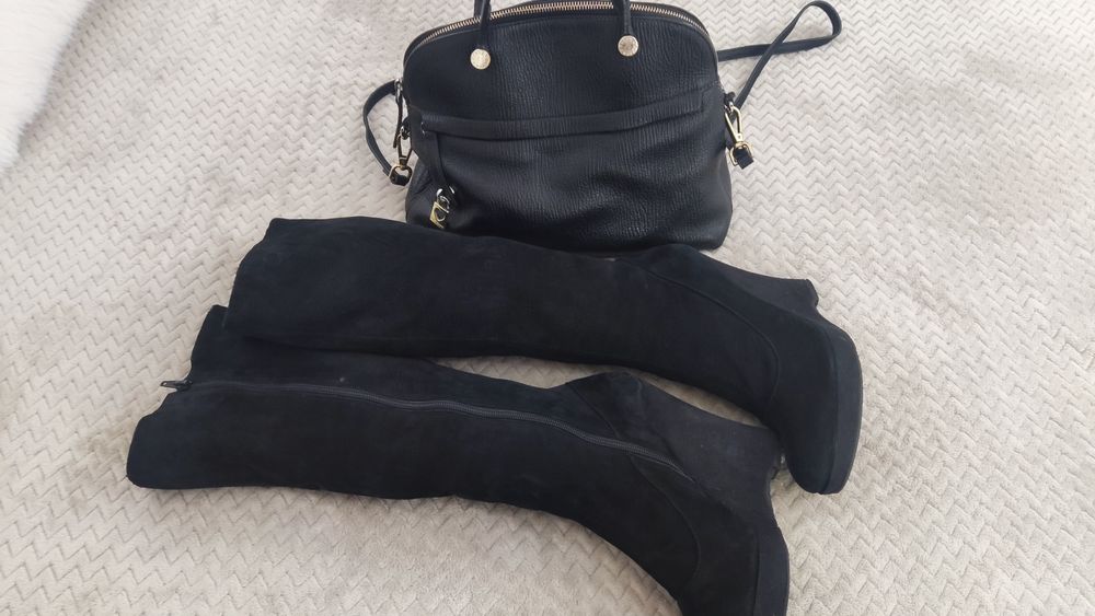 Jessica Simson Разкошни ботуши с подарък чанта Furla