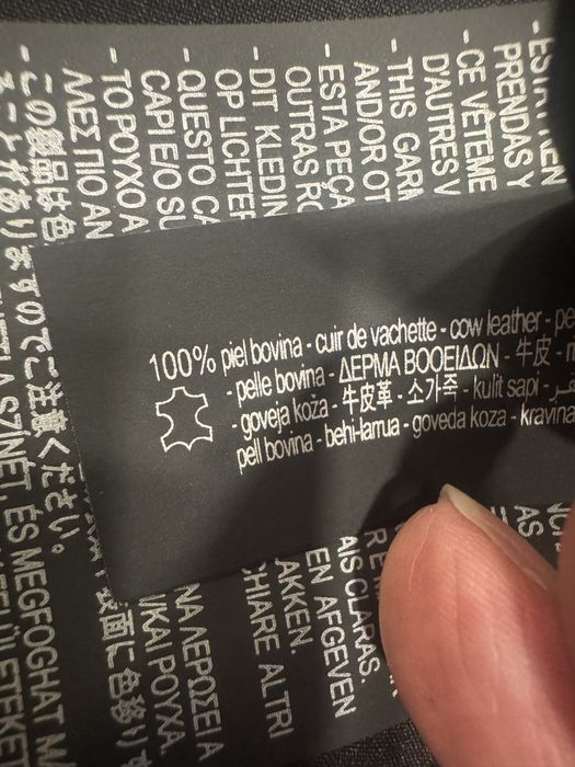 Geaca  piele Noua Zara M ( recomand L sau XL )