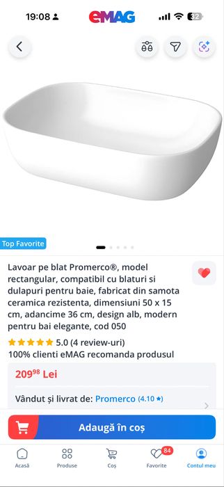 Lavoar pe blat Pomerco