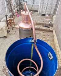 Vand cazan de tuica de 150 litri complet este confecționat din cupru a