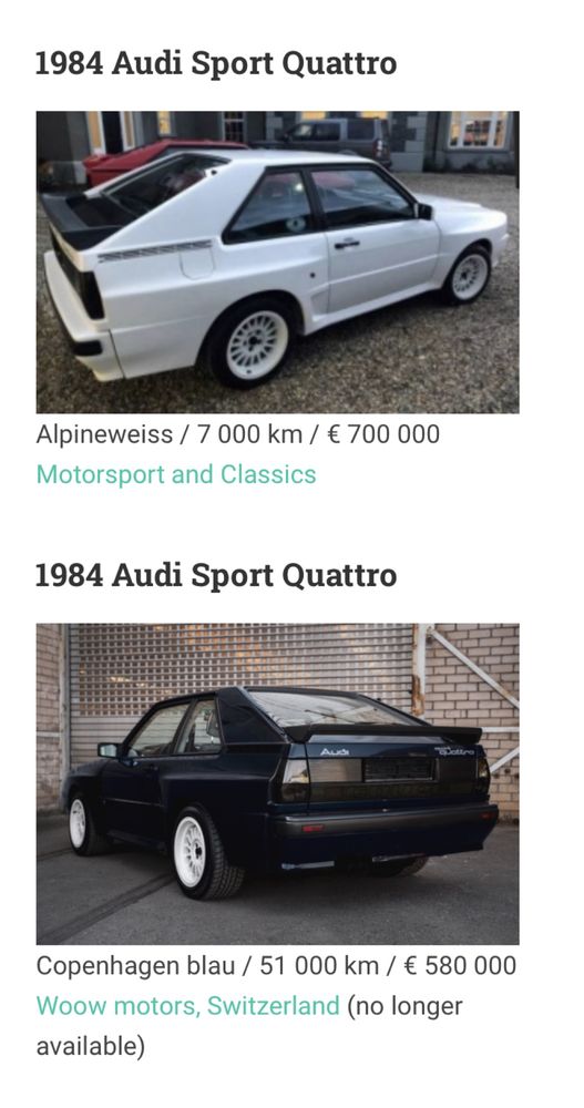 Audi sportquattro replica