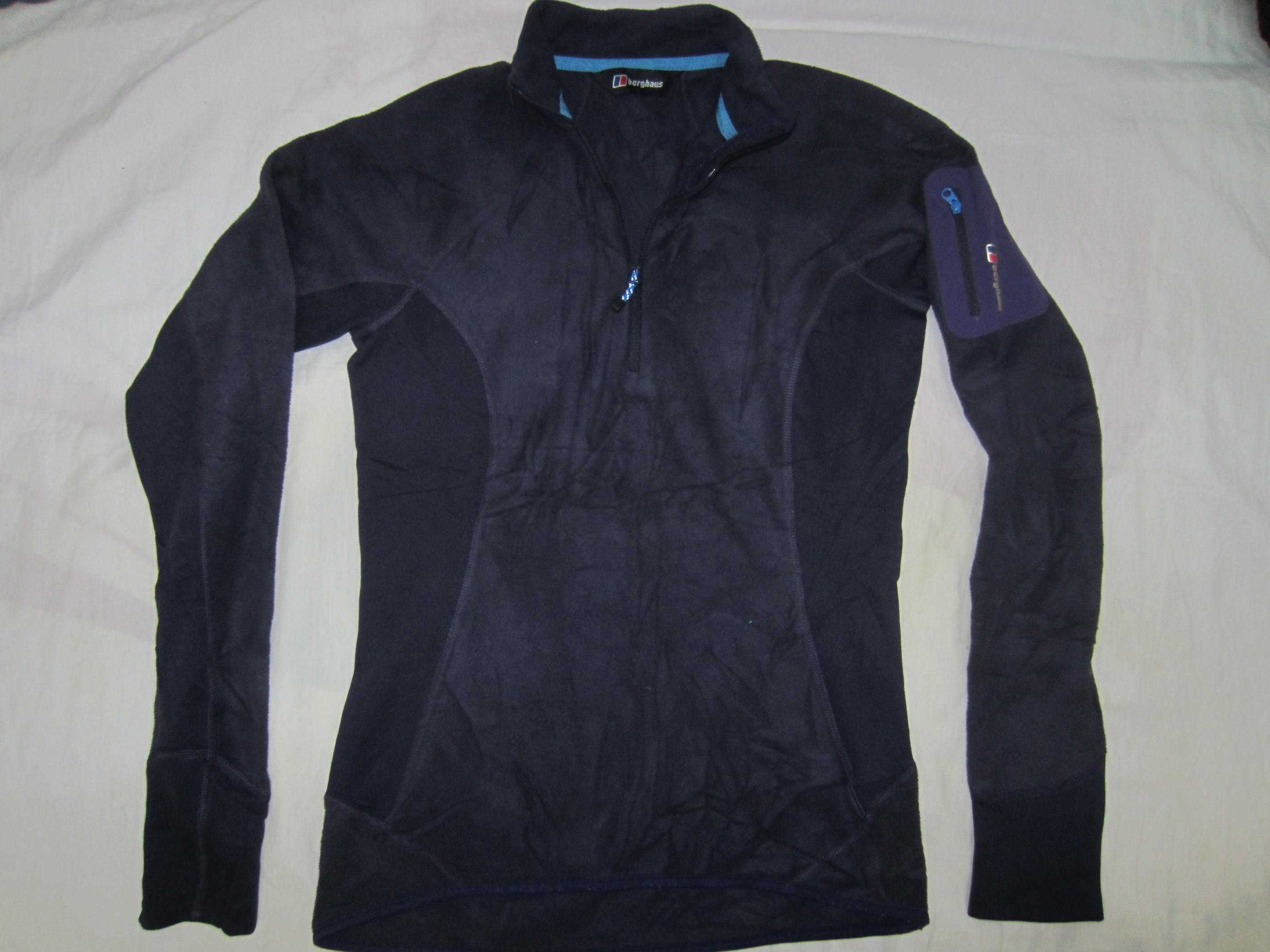 Bluza dama Berghaus, masura M( 12), polartec, mov-negru, stare f.buna