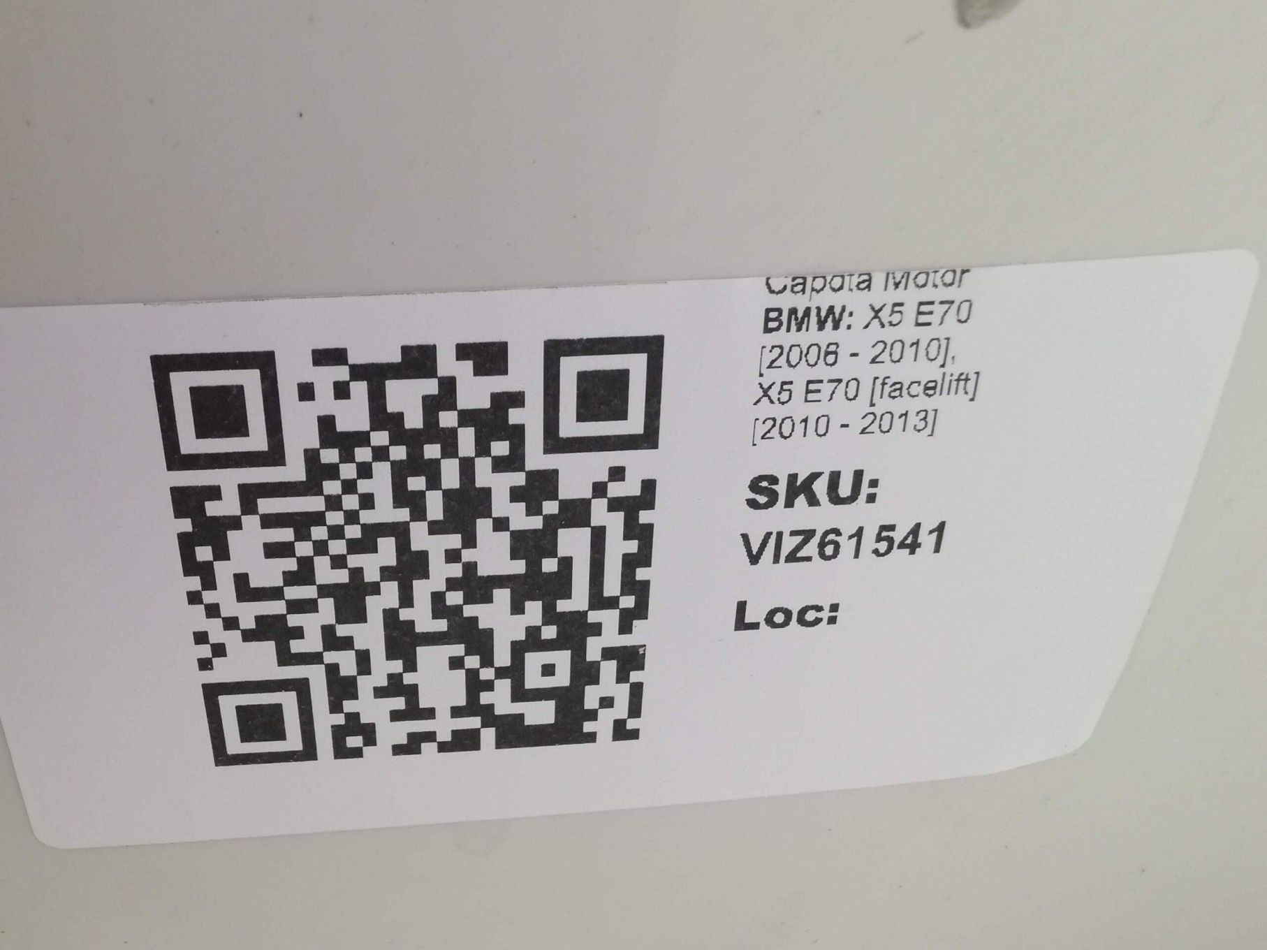 Capota Motor BMW X5 E70 [2006 - 2010], X5 E70 [facelift] [2010 - 2013] In Stare Buna