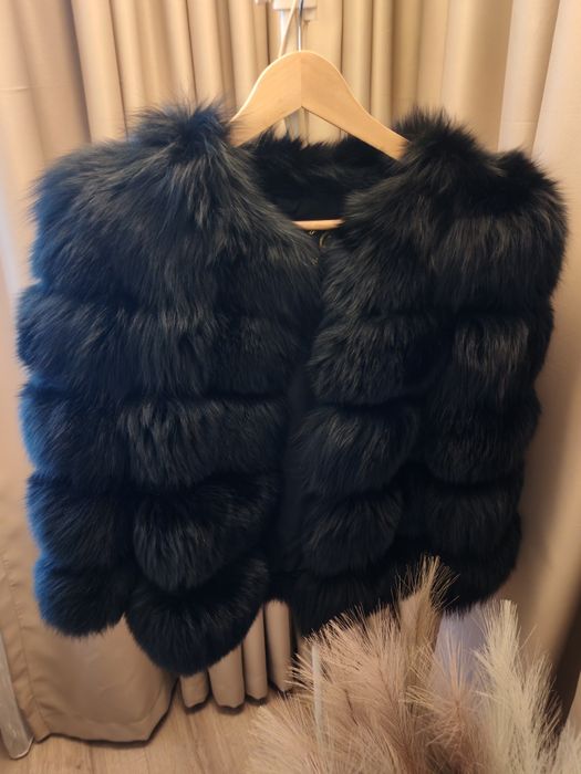 Дамско палто от естествен косъм