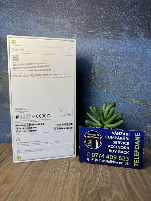 Iphone 17 Pro /256Gb/Garantie 2Ani Centrul de Telefoane/Rate