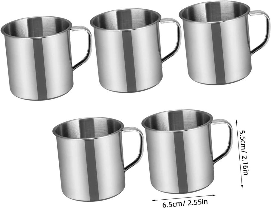 Cana Metalica Camping, ceai, cafea set 5 BUC de la 100RON
