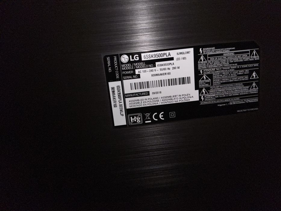 Телевизор LG 65 инча 65SK9500PLA