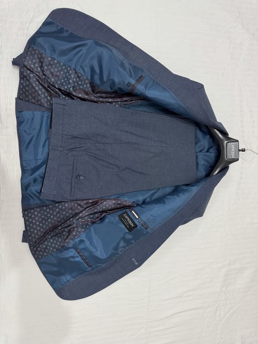 Costum bărbați Expresiv 50 albastru 2 piese, slim