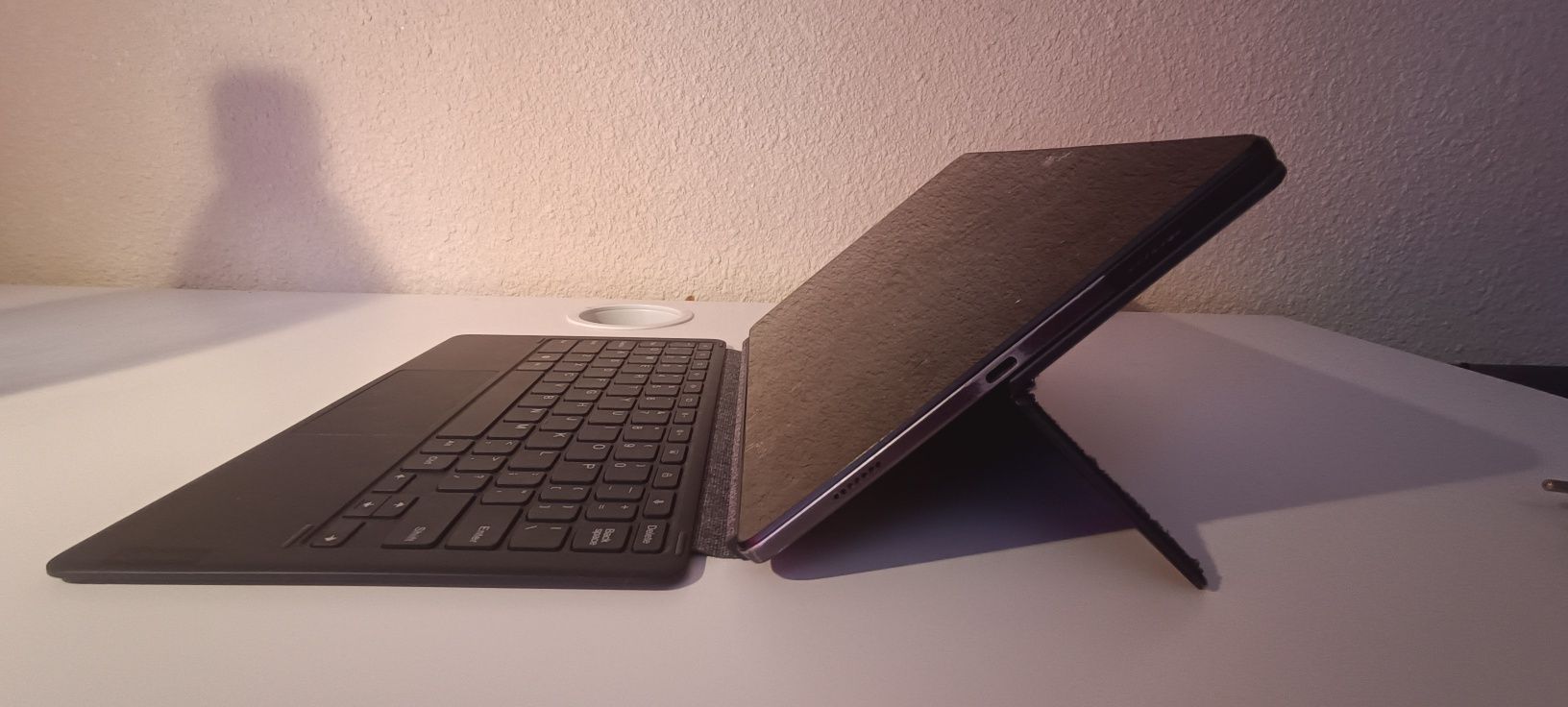 Tablet Lenovo Tab P11 with Keyboard and block of Lenovo charger