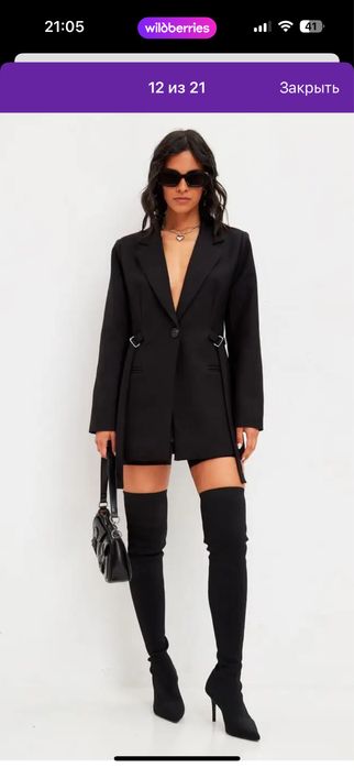 Пиджак женский черный