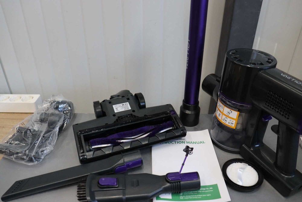 Безжична прахосмукачка Vactidy V8 Pro, тъчдиск дисплей, ANIMAL, Led