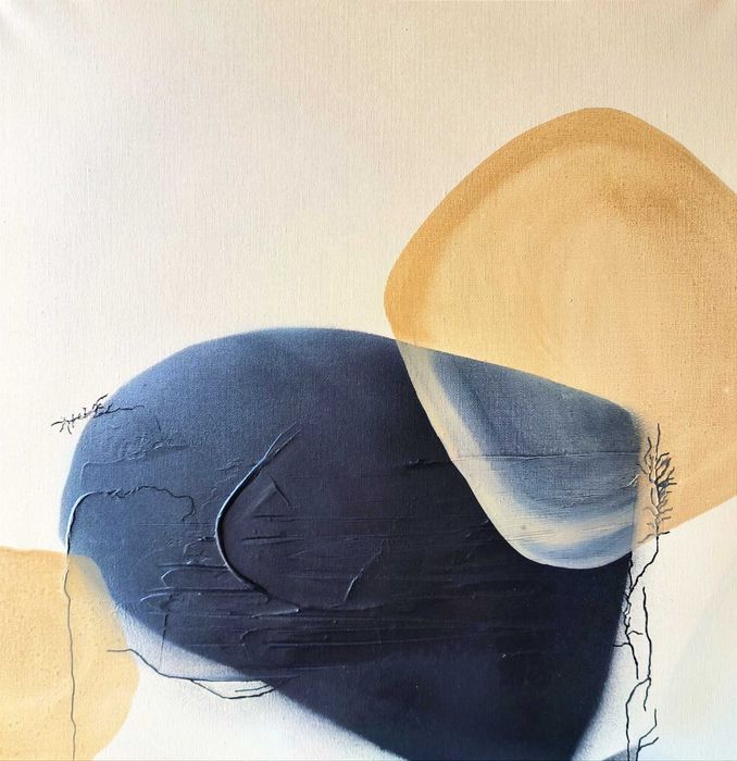 Tablou original în acrilic, 50x50 cm