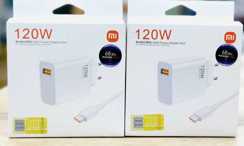 Зарядка для смартфона Xiaomi Mi, , 33 w ,120W USB турбо зарядка