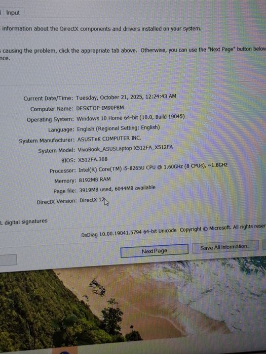 Laptop Asus cu i5 generatia a 8 a
