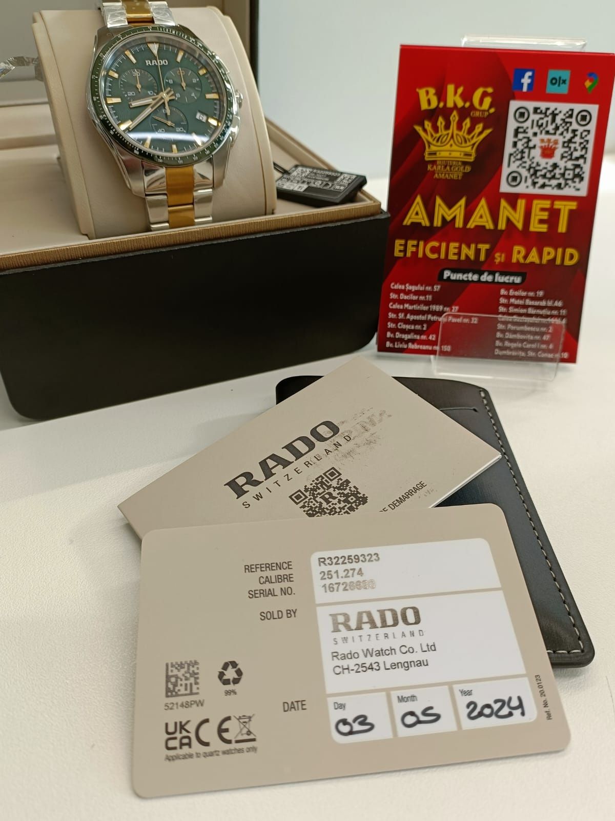 Rado Hyperchrome Chronograph NOU Amanet BKG