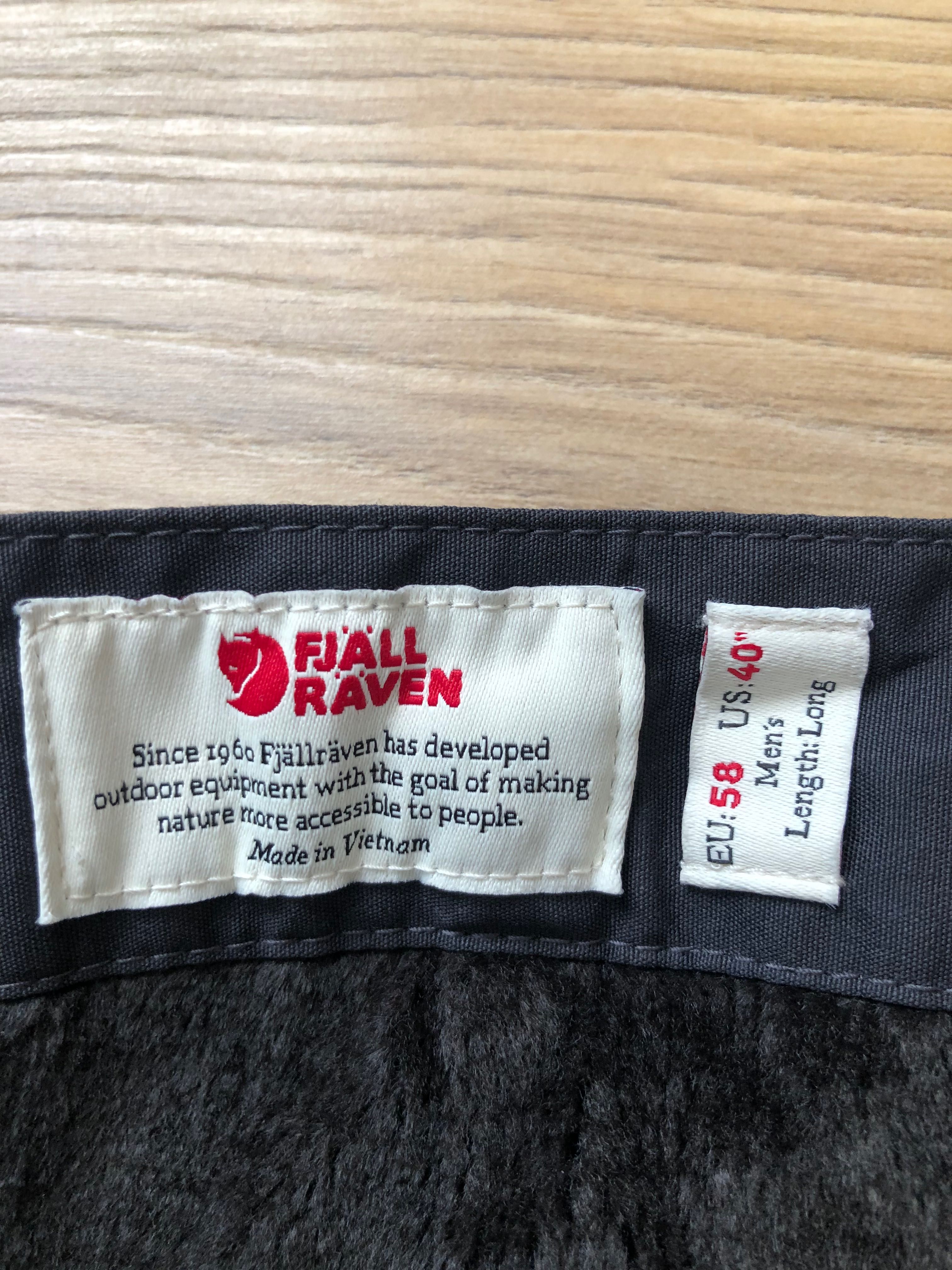 Fjallraven-pantaloni ca si Noi, de drumetie cu captuseala thermo, 58