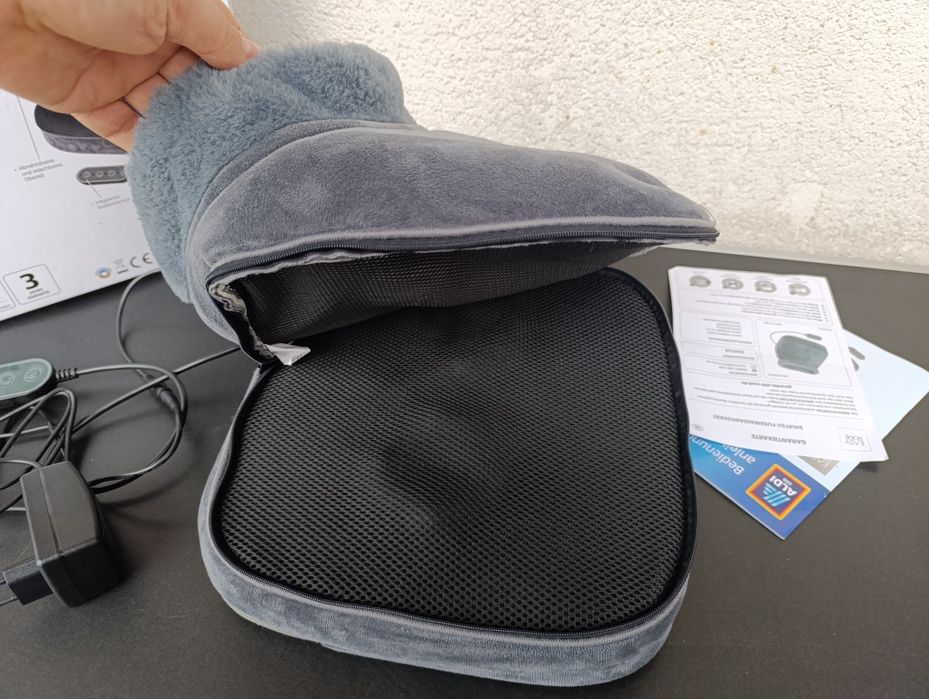 aparat masaj picioare reci obosite shiatsu incalzire husa detasabila