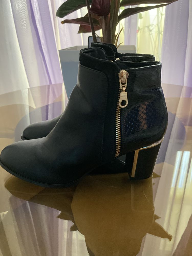 Botine dama Lotus,piele naturala