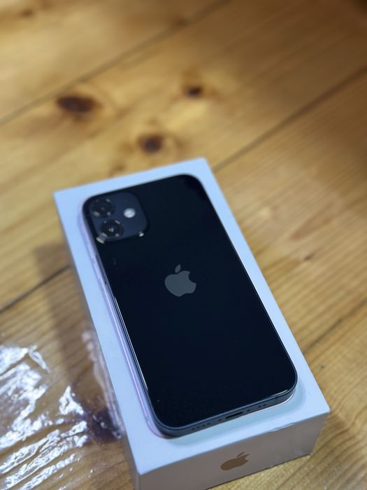 iPhone 12 Mini impecabil black 89% | casti | huse | cablu + cutie