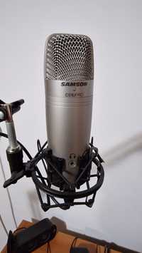 Microfon samson c01u + brat microfon + shock mount + pop filter