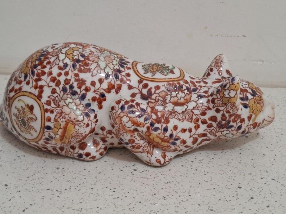 Pisică veche portelan