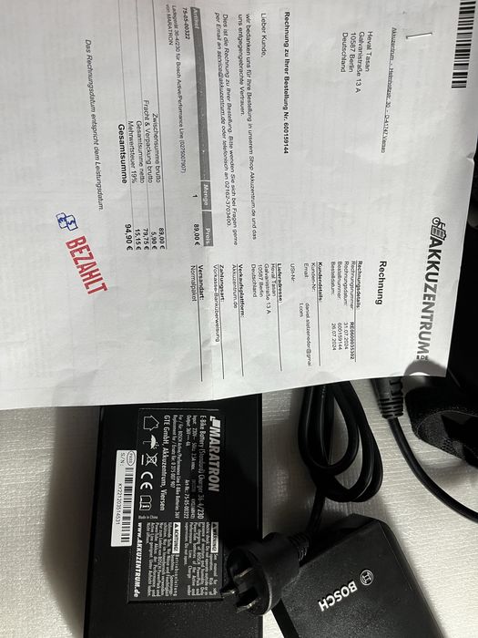 Încarcator bicicleta electrica Bosch