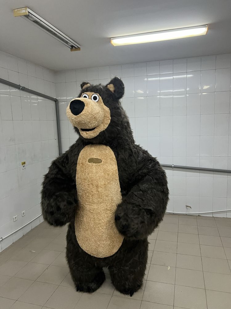 Urs gonflabil brun 2.6 m NOU cu baterie si incarcator