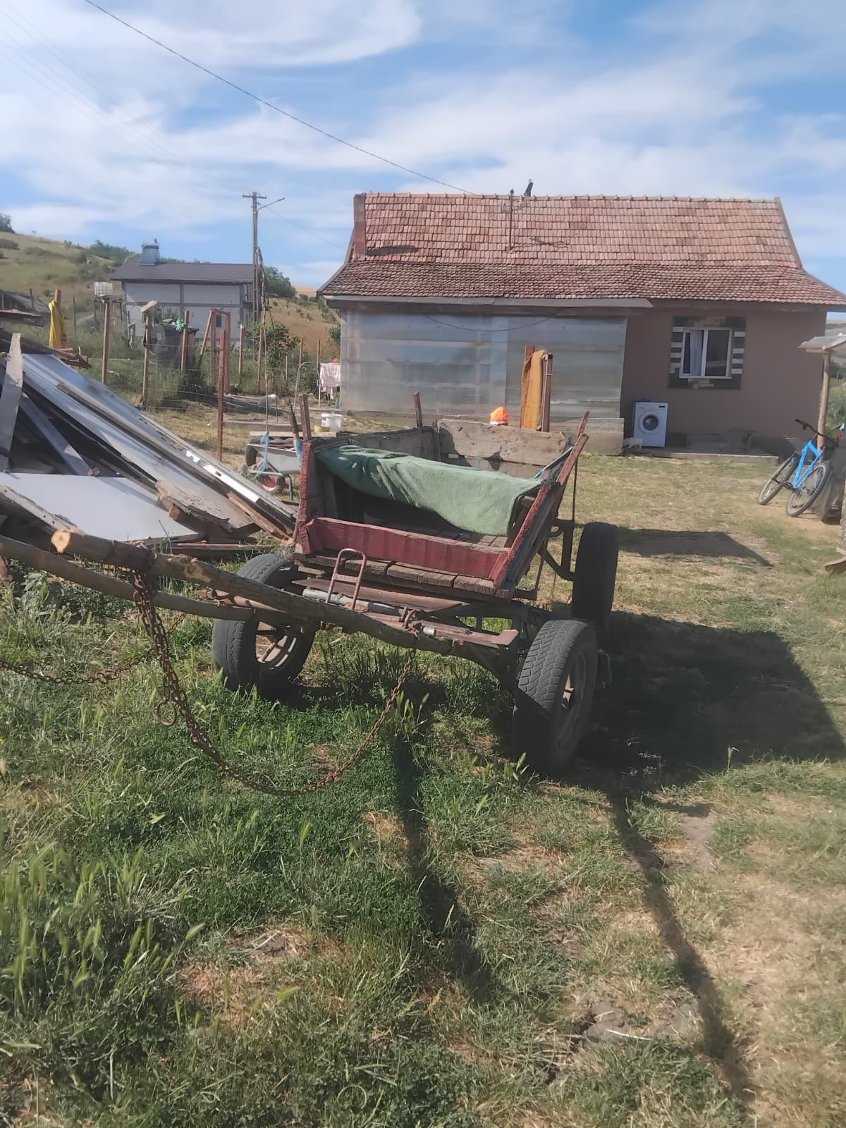 Vând iapa cu caruta