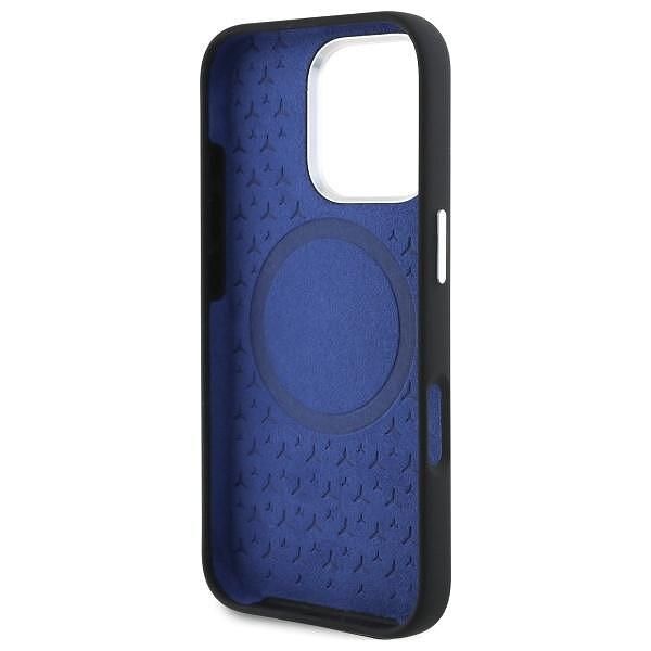 Mercedes hardcase silicone blue stripe magsafe – iphone 16 pro (6.3")