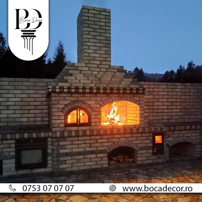 Cărămidă decorativă pentru grătare, șeminee, garduri,terase