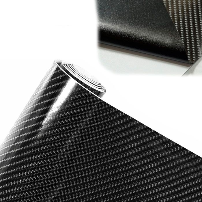 Folie colant carbon 8D negru lucios 1,5 x 1m