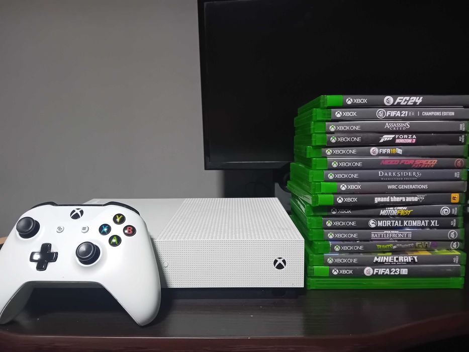 Xbox one s+16 jocuri+jocuri digitale cumparate