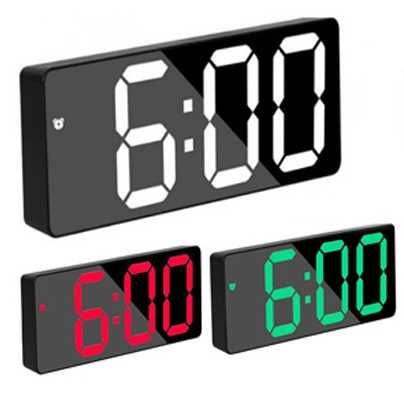Постоянно светещ LED ЧАСОВНИК. Електрически Часовници на Ток. Будилник