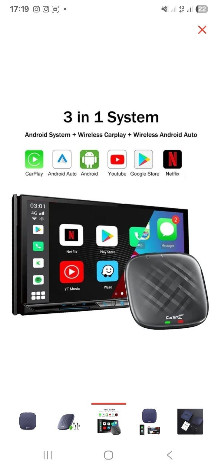 CarlinKit адаптер CPC200-T-BOX plus 8/128гб