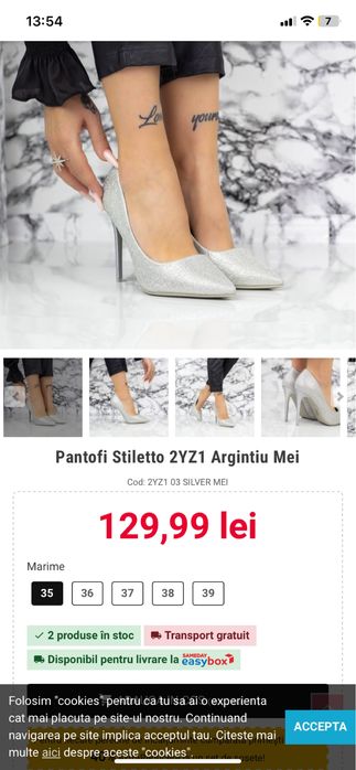 Pantofi stiletto