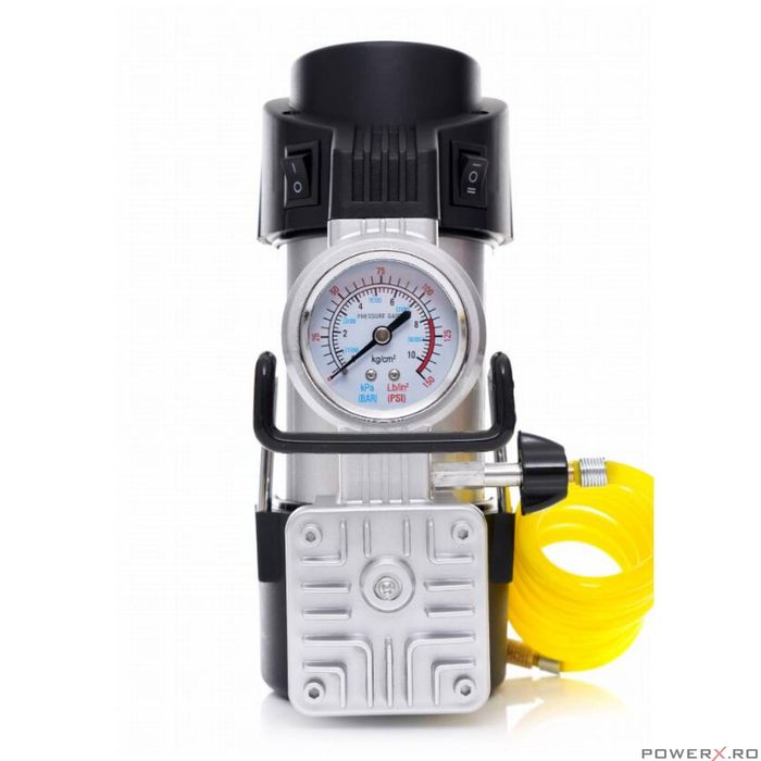 Compresor auto portabil, 12 V, 190 W, 15A, 150PSI, Kraft