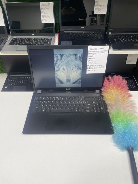 1TB Компактный офисный ноутбук для девочек Acer i3/6 память256+1TB HDD