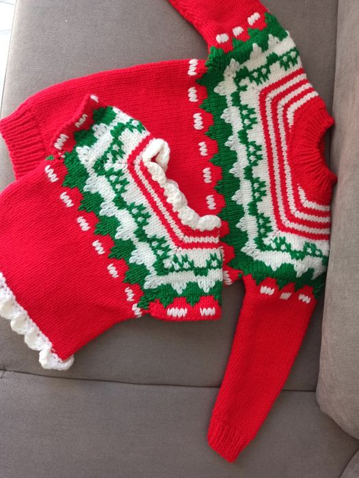 Коледни пуловерчета за дете и бебе