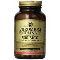 Chromium Picolinate Solgar, Хром Пиколинат 500мкг 120 вегетариан капс