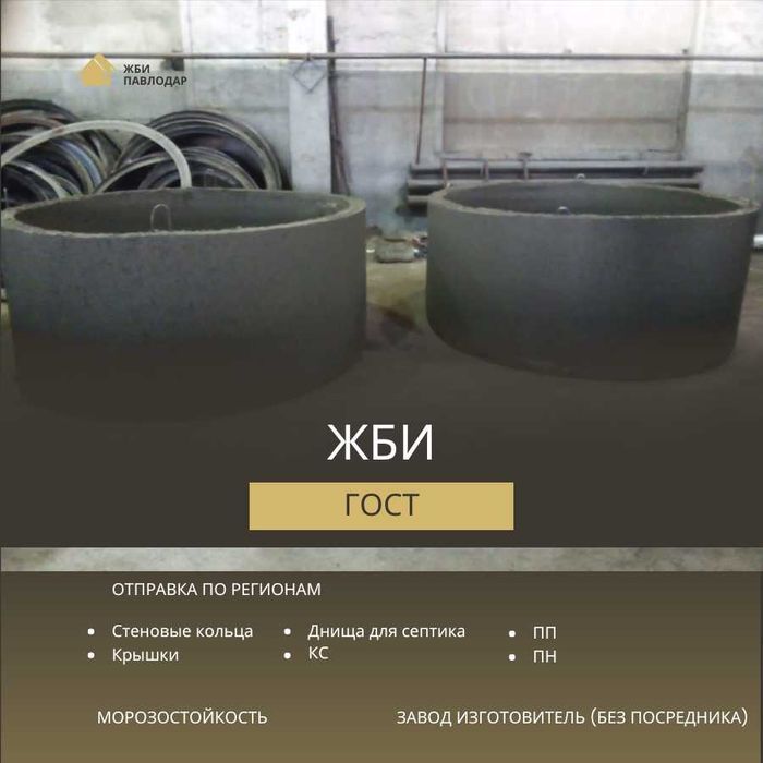Жби кольца для канализации и септика вода бетонные лоток фбс